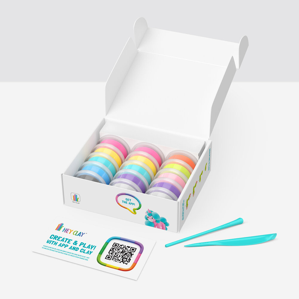 Hey Clay - Regenboog Eenhoons - 15 potjes