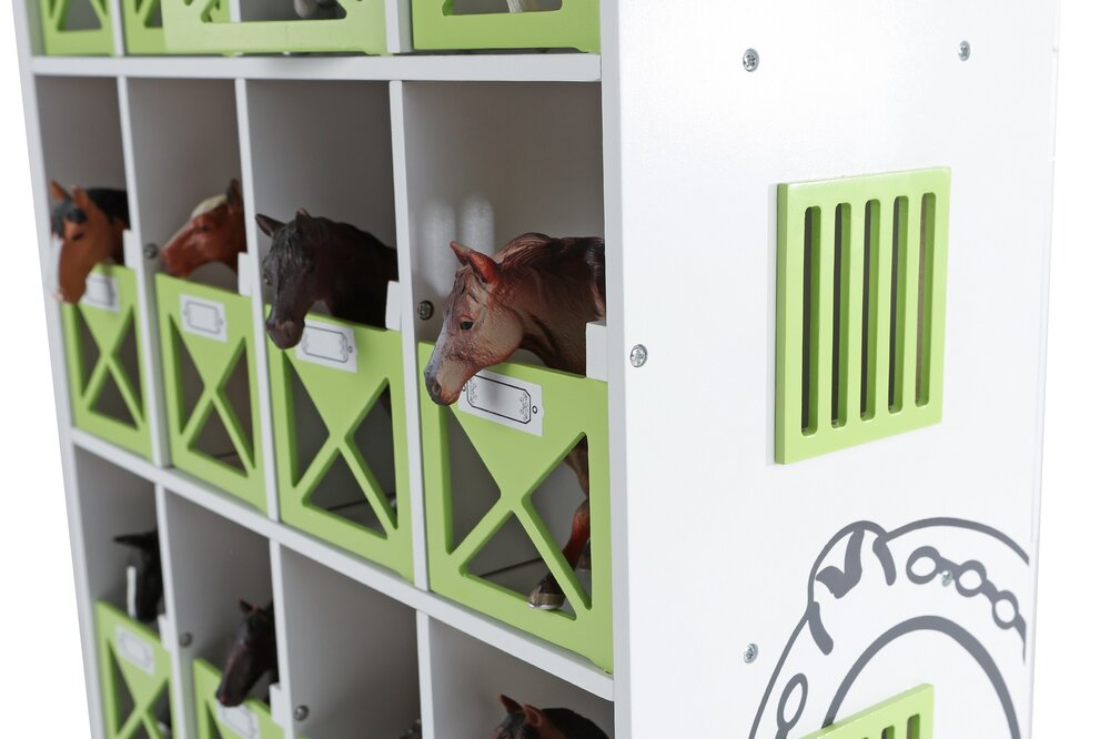 Kids Globe paardenstal hotel met 12 boxen 1:24