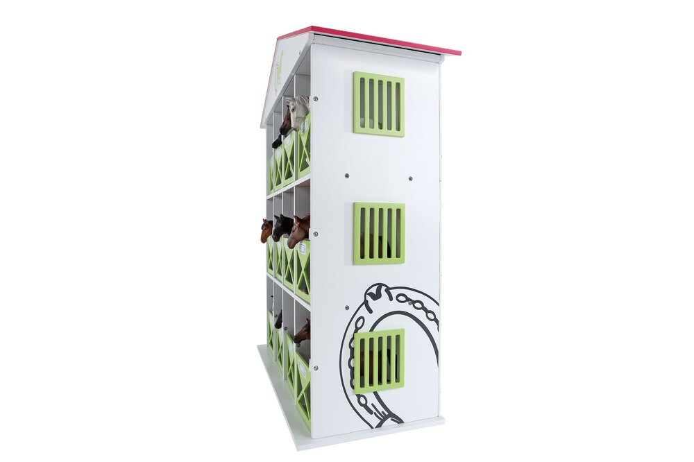 Kids Globe paardenstal hotel met 12 boxen 1:24