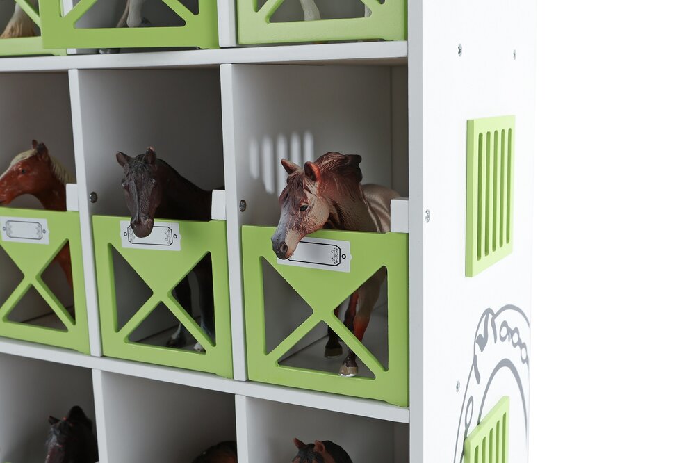 Kids Globe paardenstal hotel met 12 boxen 1:24