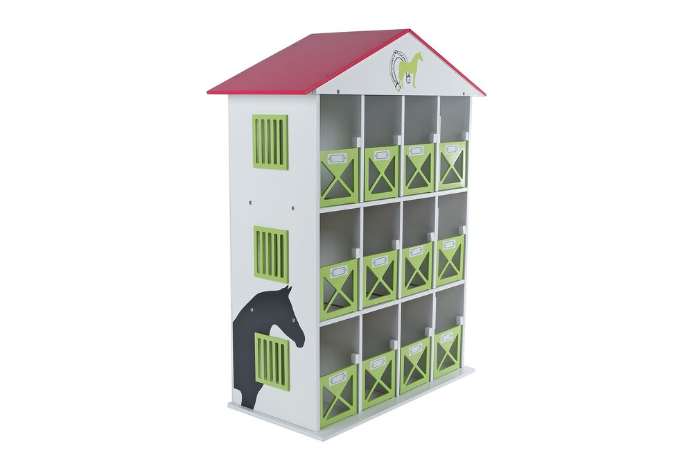 Kids Globe paardenstal hotel met 12 boxen 1:24
