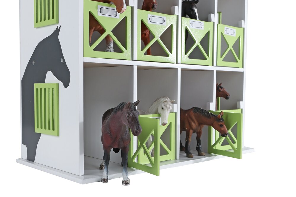 Kids Globe paardenstal hotel met 12 boxen 1:24