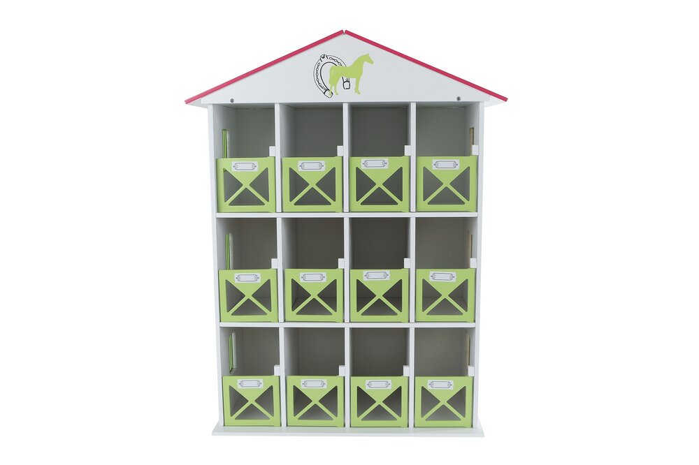 Kids Globe paardenstal hotel met 12 boxen 1:24