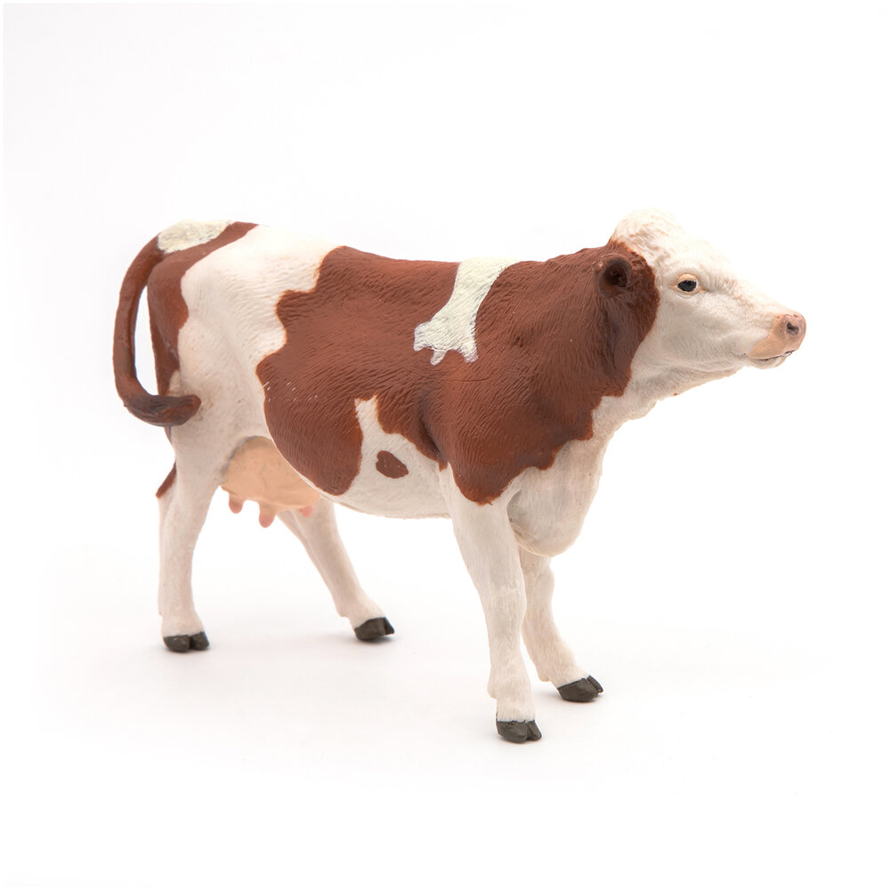 Papo 51165 Bruin witte koe