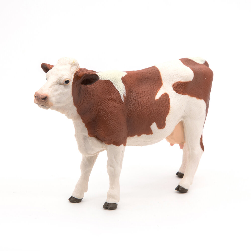 Papo 51165 Bruin witte koe