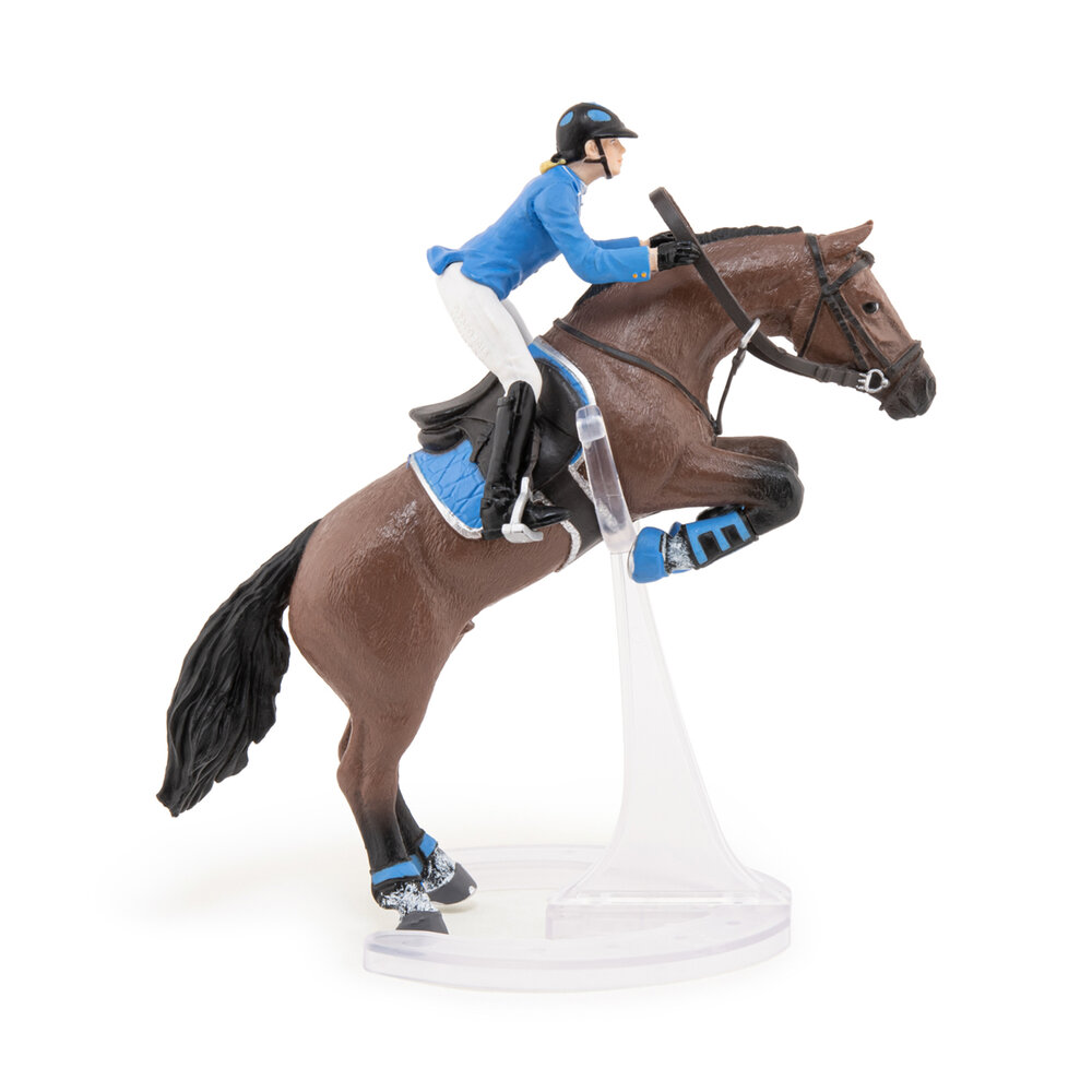 Papo 51560 Springpaard met ruiter