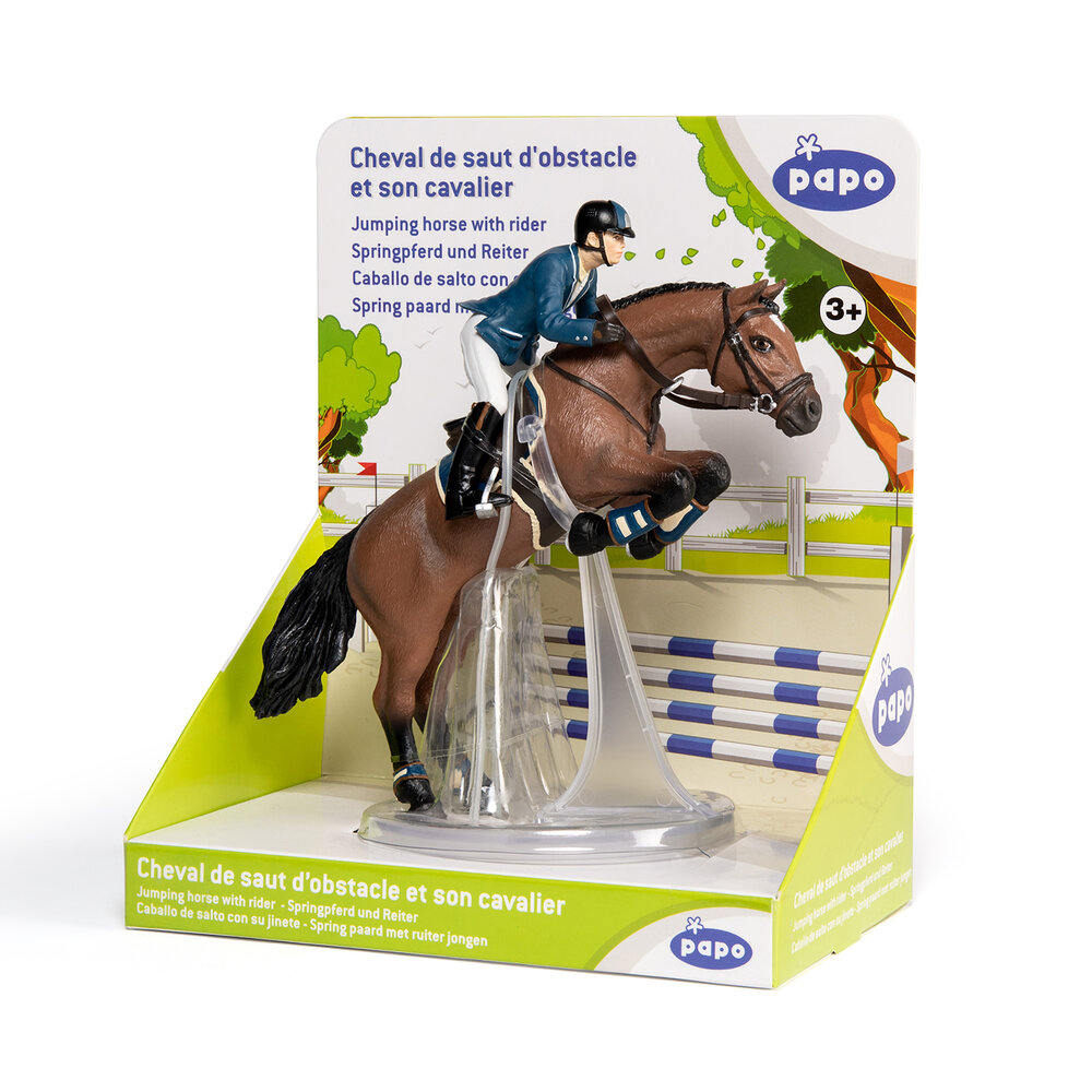 Papo 51562 Springpaard met ruiter (2020)