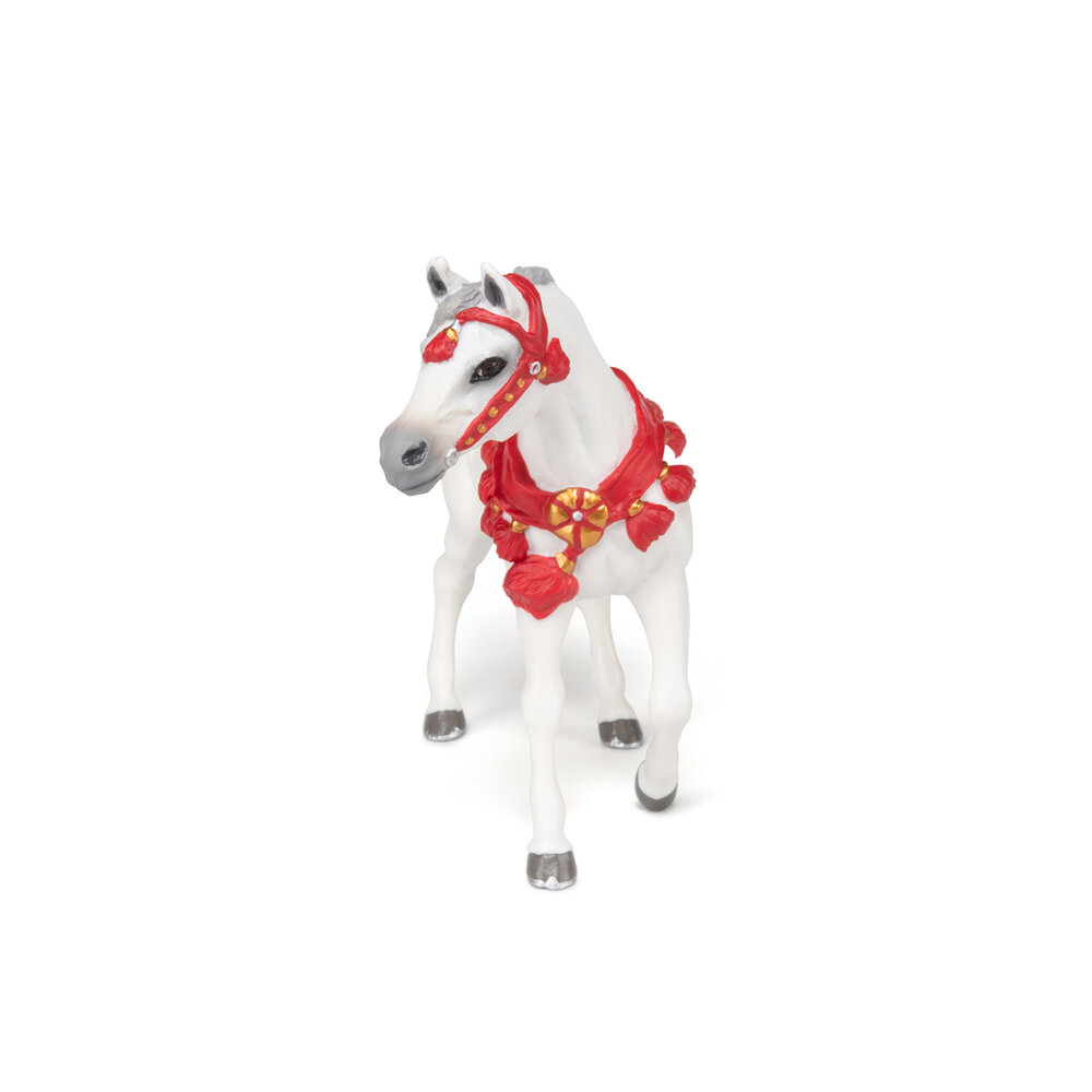 Papo 51568 Wit Arabisch paard in parade kleding