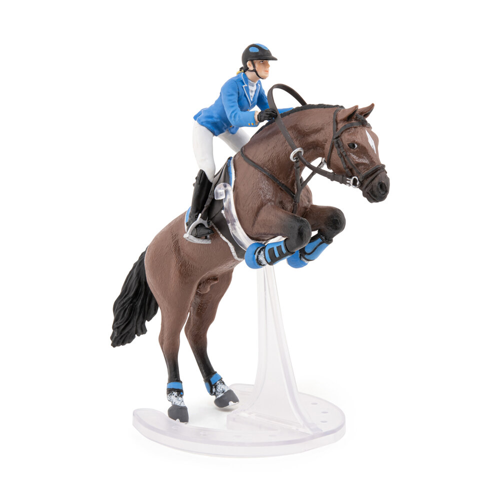 Papo 51560 Springpaard met ruiter