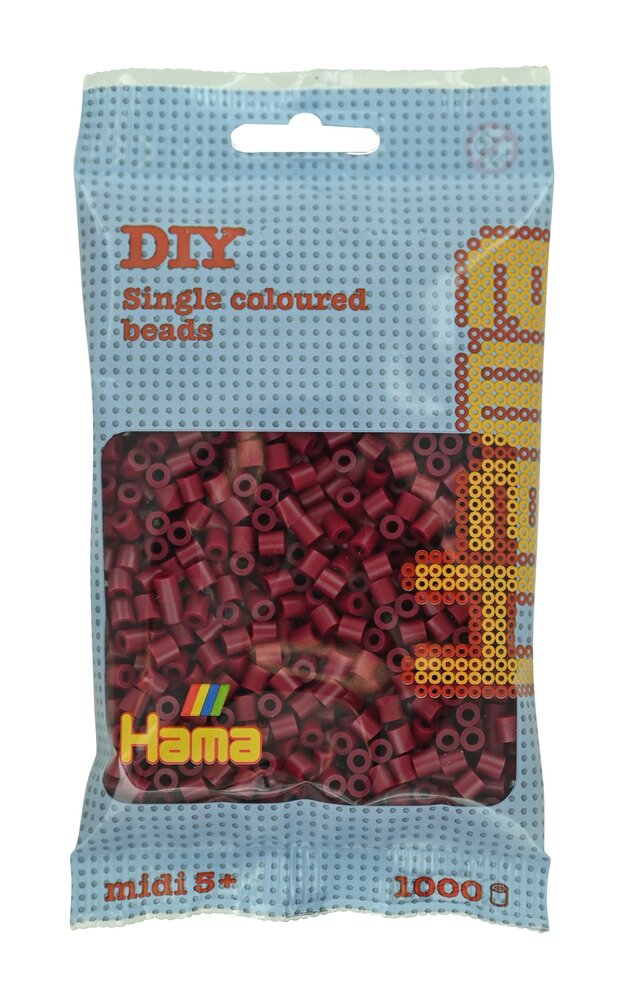 Hama strijkkralen 118 Donkere Kers Rood