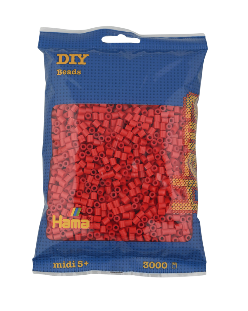 Hama strijkkralen 05 Rood (3000 stuks)