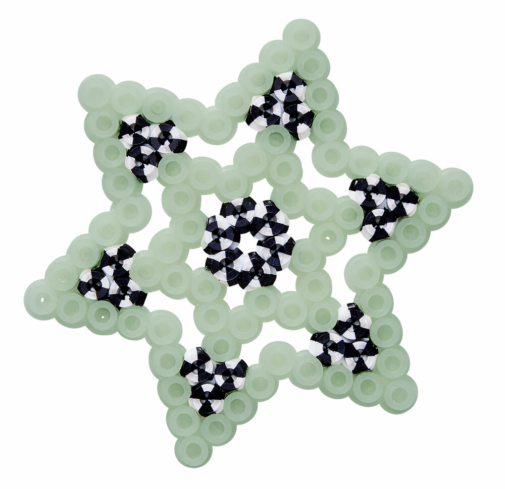 Hama Strijkkralen 4191 Glow in the Dark Ster &amp; Spook blister 450 st.