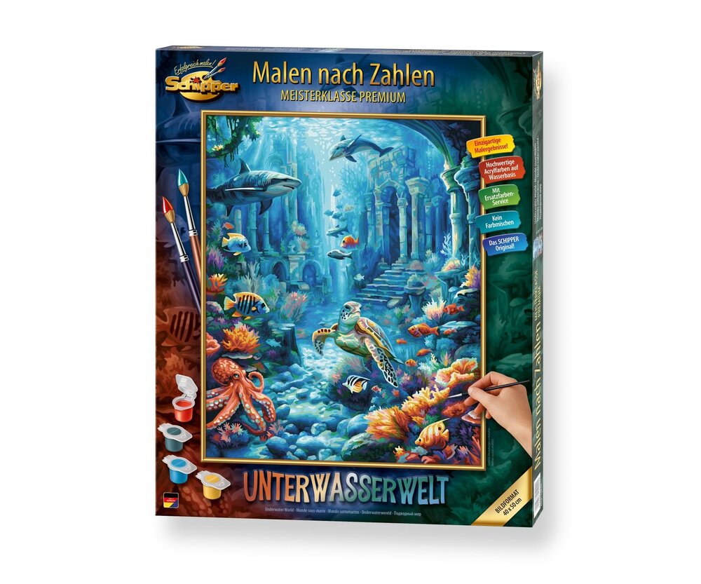 Onderwaterwereld - Schipper 40 x 50 cm