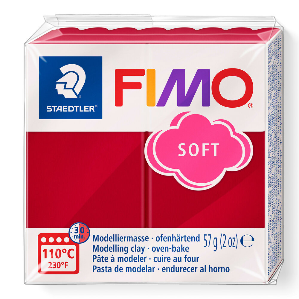 Fimo soft nr 26 Kersenrood