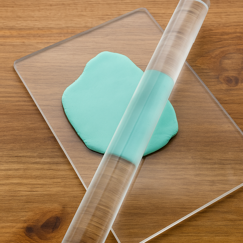 Polymeerklei Roller &amp; Acrylplaat Set