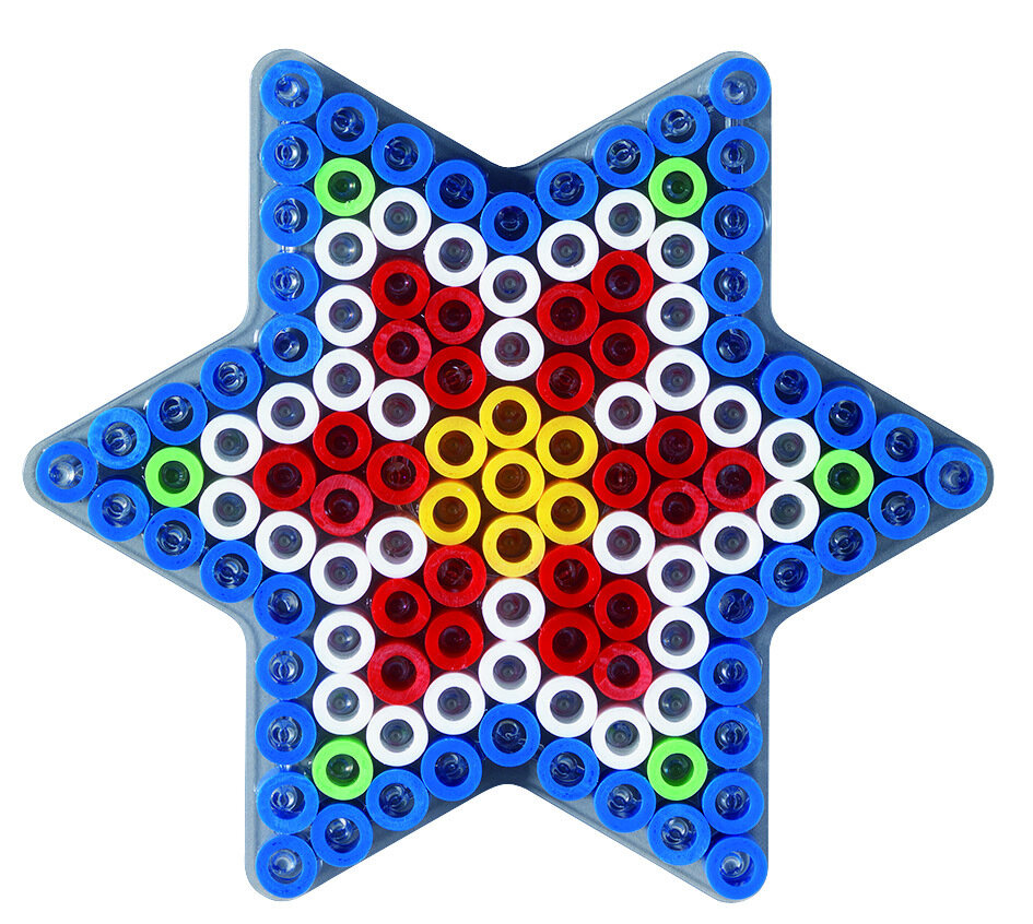 Hama Maxi Strijkkralen grondplaten Hart &amp; Ster