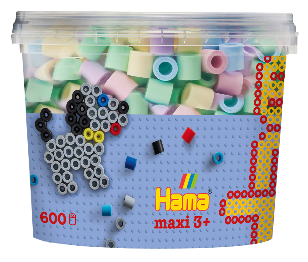 Hama Maxi Strijkkralen Set 600 delig - Pastel kleuren
