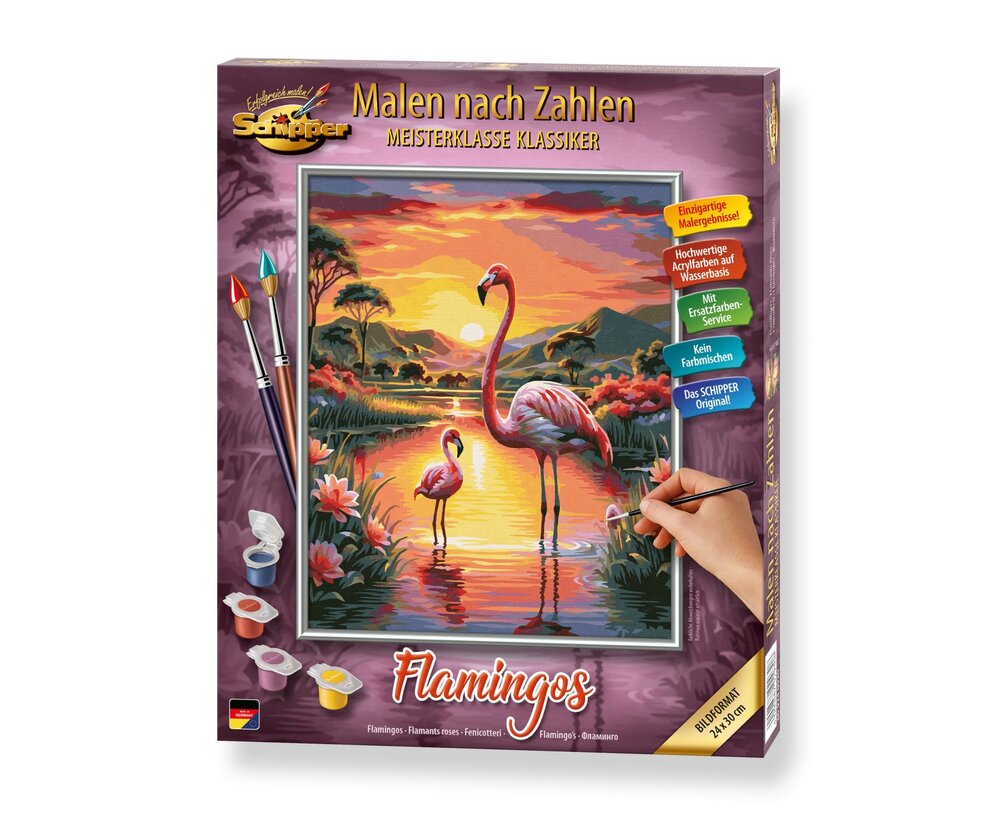 Flamingos - Schipper 24 x 30 cm