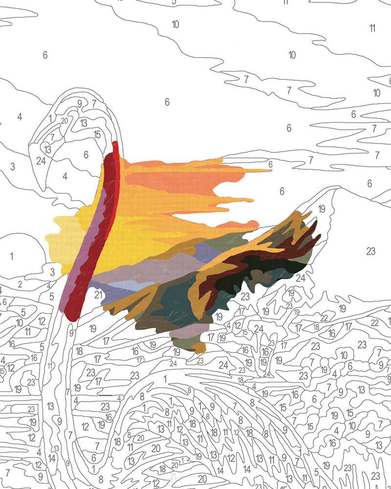 Flamingos - Schipper 24 x 30 cm