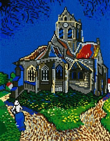 Stick it Kirche von Auver von Van Gogh van Ministeck
