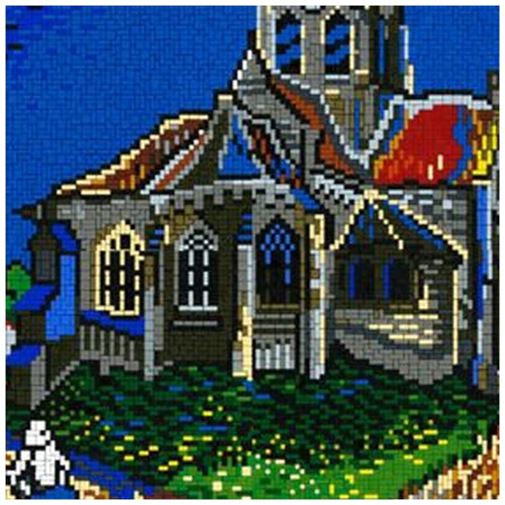 Ministeck 42421 Stickit 42421 De kerk van Van Gogh detail-variant