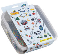 Hama Mini Strijkkralen Set 5403 met 10.500 Strijkkralen en 2 Grondplaten