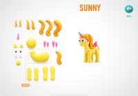 Hey Clay - Regenboog Eenhoorn Sunny
