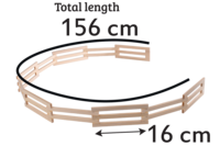 Kids Globe houten omheining hek 1:24