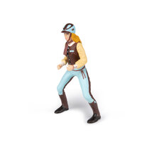 Papo 52009 trendy paardrijdster blauw