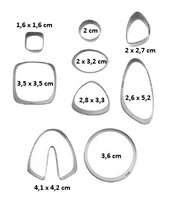 Polymeerklei Uitsteekvormen Set 2 - 9 Stuks