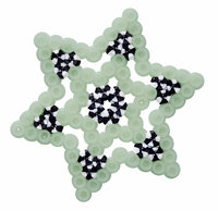 Hama Strijkkralen 4191 Glow in the Dark Ster &amp; Spook blister 450 st.