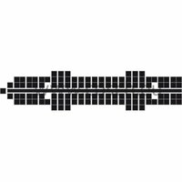 Stickit kleur 01 zwart, 5 stuks