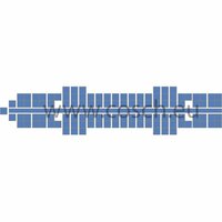 Stickit kleur 24 midden blauw, 5 st