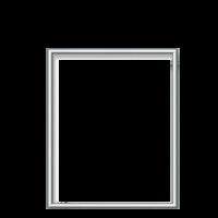 Zilverkl. aluminium lijst 24x30 cm
