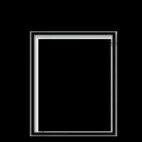 Mat Zwarte aluminium lijst 24x30 cm