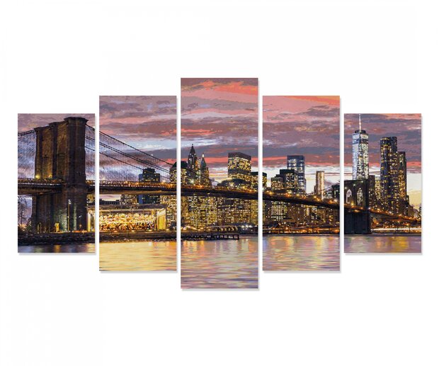 New York at dawn - painting by numbers