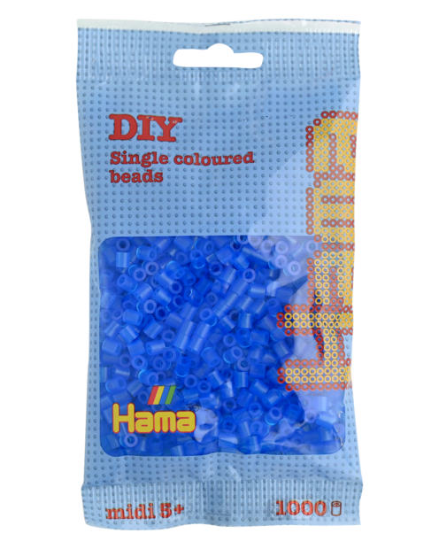 Hama strijkkralen 15 Blauw Doorzichtig