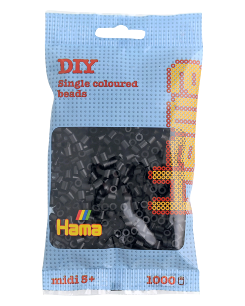 Hama strijkkralen 18 Zwart