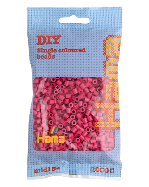 Hama strijkkralen 29 Donkerroze