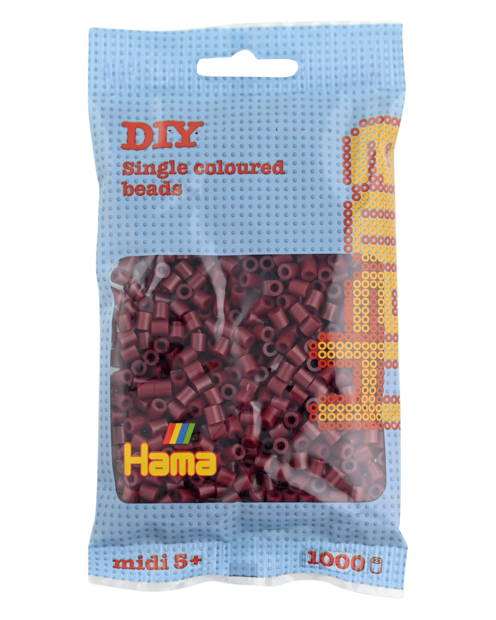 Hama strijkkralen 30 Bordeauxrood