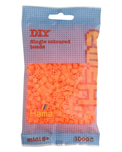 Hama strijkkralen 38 Oranje Neon