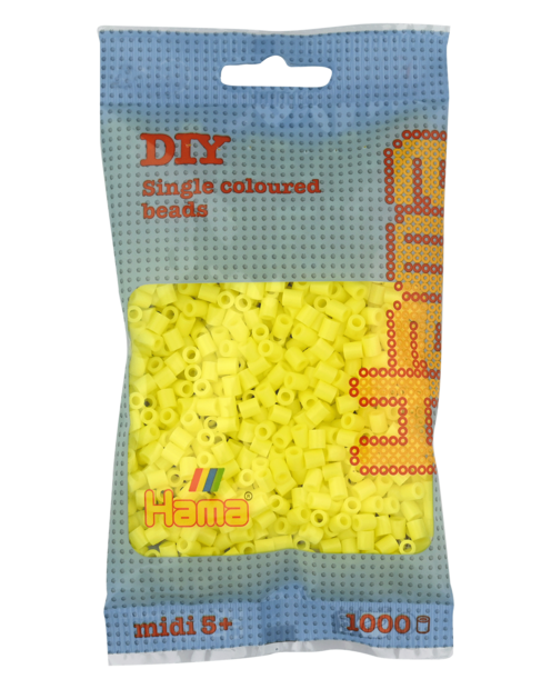 Hama strijkkralen 43 Geel Pastel
