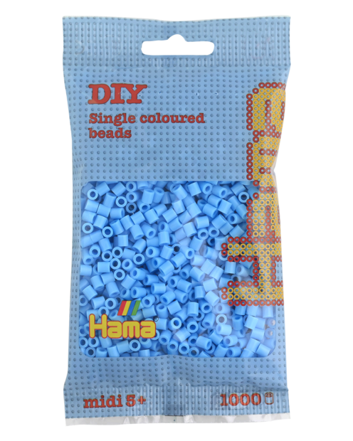 Hama strijkkralen 46 Blauw pastel