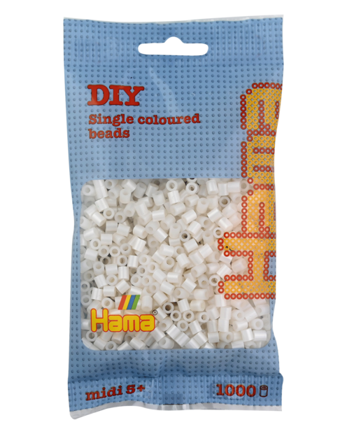 Hama strijkkralen 64 Parelwit
