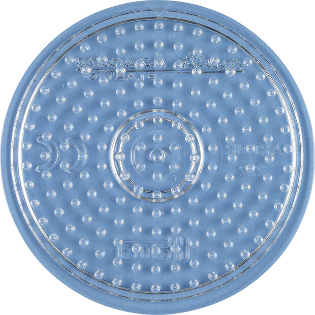 Grondplaat Hama rond klein (transparant)