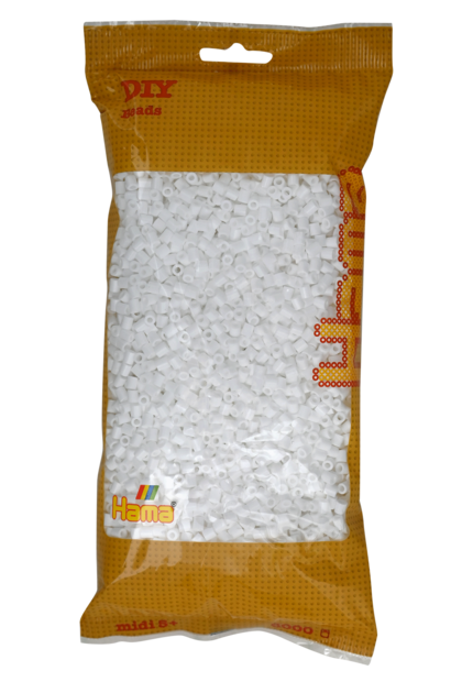 Hama strijkkralen 01 Wit (6000 stuks)
