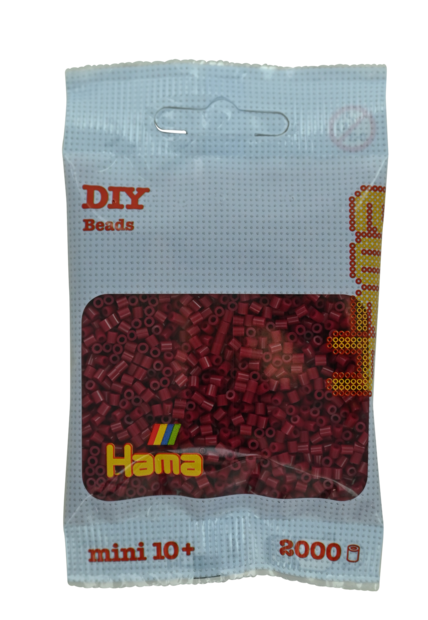 Hama mini kralen kl 118 Donkere Kers Rood