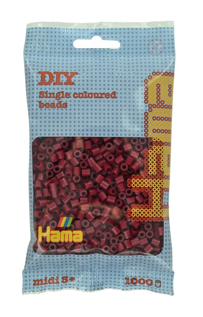 Hama strijkkralen 118 Donkere Kers Rood