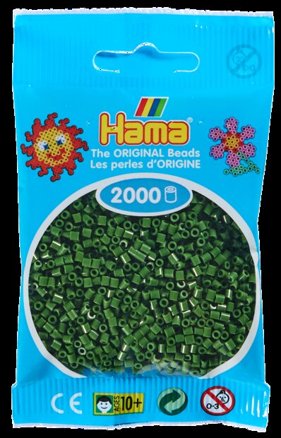 Hama mini kralen kl 102 Bos Groen / Forest Green