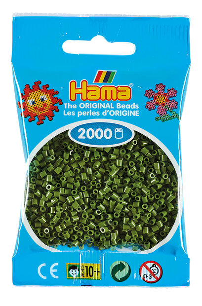 Hama mini kralen kl 84 Olijf Groen